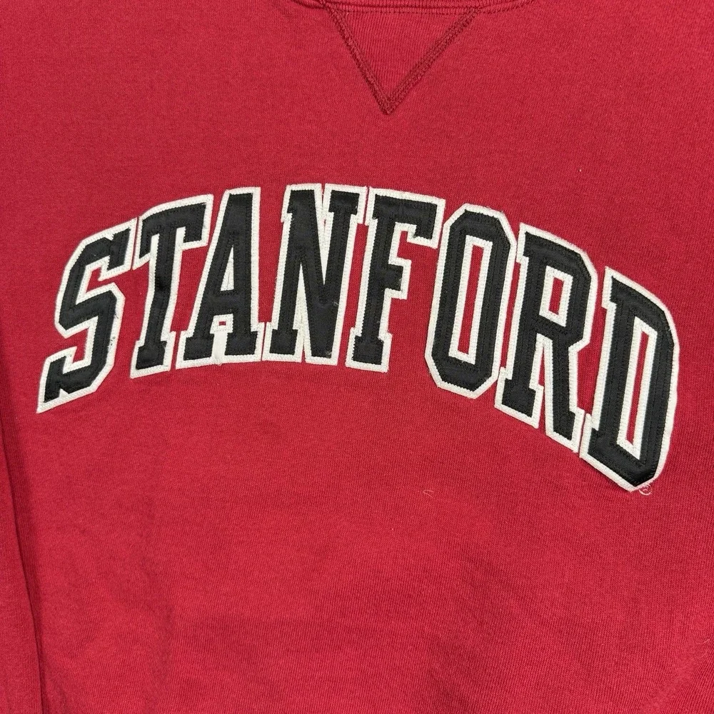 VINTAGE Stanford Cardinal Sweatshirt Mens Med Russell Athletic Crewneck Sewn 90s